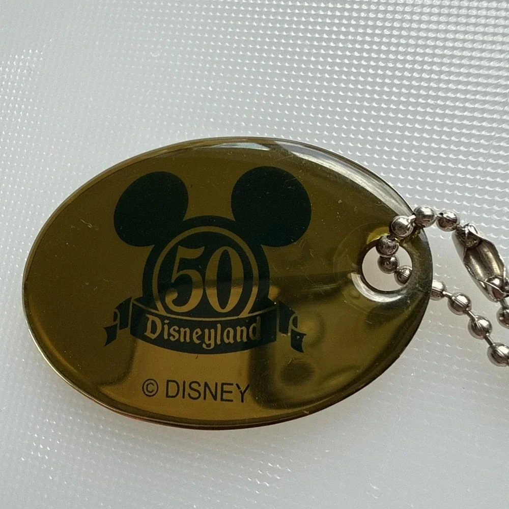 Disneyland Keychain 50th Anniversary Marquee Sign Retro Collection